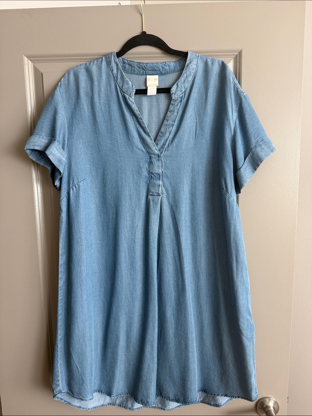H&M Light Blue Chambray Tunic Shirt
